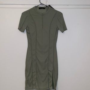 "Pretty little thing" sage green body con dress